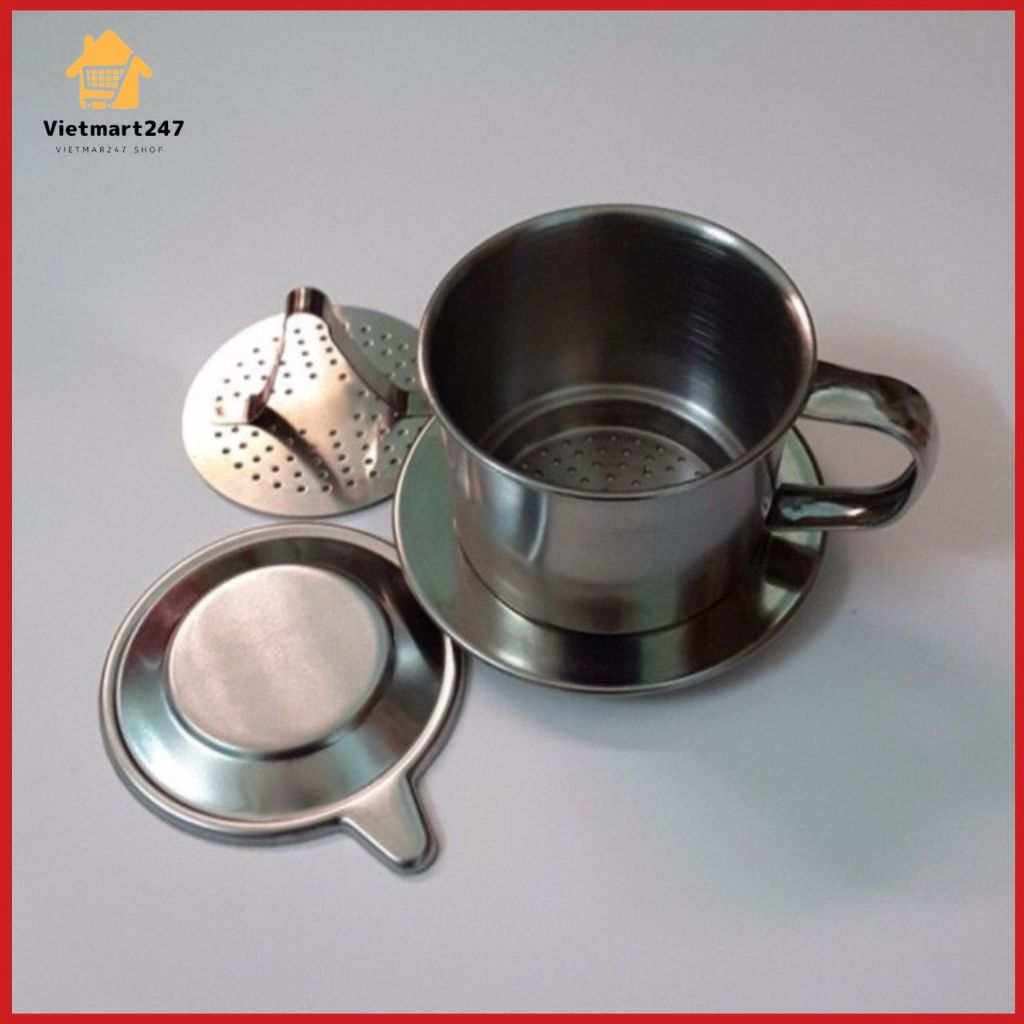 Phin pha cà phê bằng inox - phin coffee có lưới gài