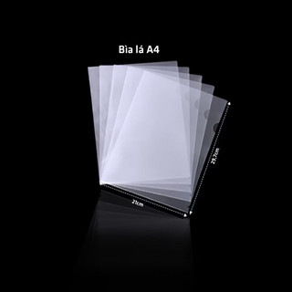 Bìa Lá A4/F4 Chính Hãng Plus, Bìa Nhựa Trong Suốt Độ Dày 0.13mm, Nhựa PP An Toàn ( 10 cái)