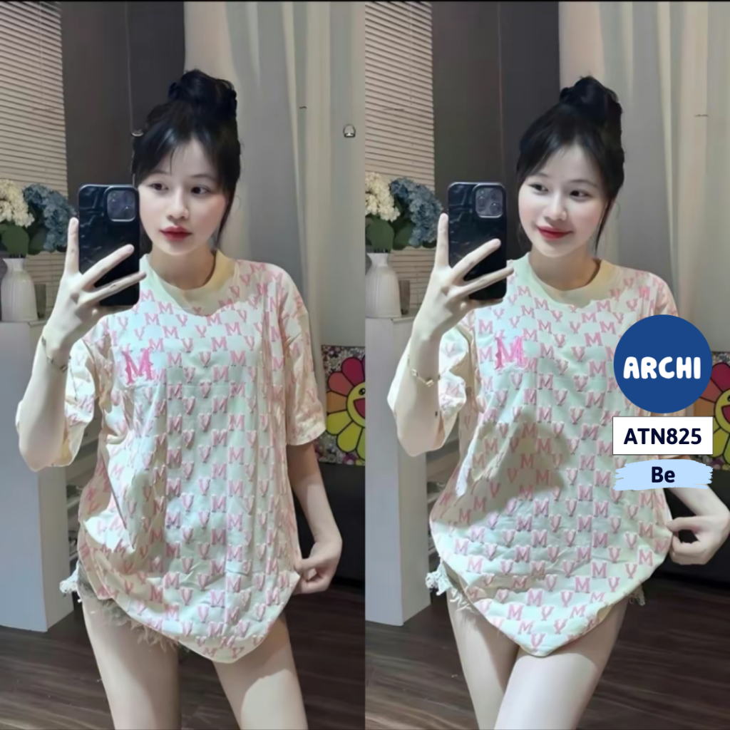 Áo thun nam nữ freesize, áo phông unisex form rộng Archi ATN825