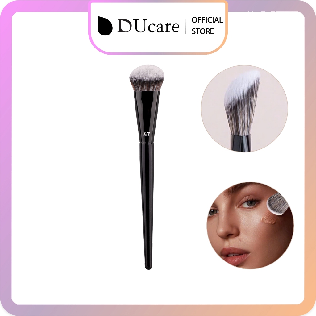 Cọ trang điểm Tán Kem Nền/Má Hồng Kem/Che Khuyết Điểm DUCARE Rounded Cheek DU47