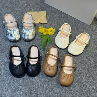 Giày Sục Búp Bê Cho Bé Gái Mũi Tròn Da Mềm, Giày Công Chúa Cho Bé Gái Phong Cách Tiểu Thư Xinh Xắn
