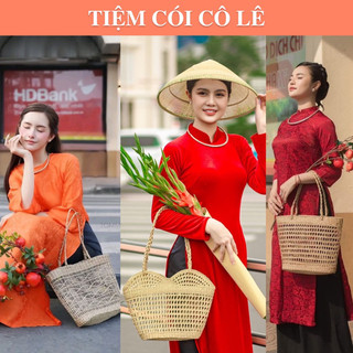  Túi cói đi biển làn cói thưa thân thiện với môi trường - Tiệm Cói Cô Lê 