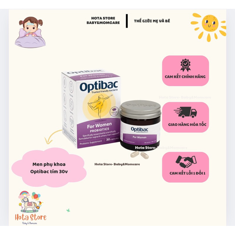 Men vi sinh Optibac tím (Optibac For Women) chuẩn nội địa UK