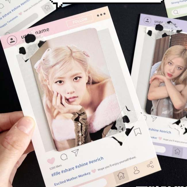 Khung dán ảnh biểu tượng bài đăng, khung dán ảnh thần tượng, dán ảnh lưu trữ kỷ niệm, Quà Tặng Cho B