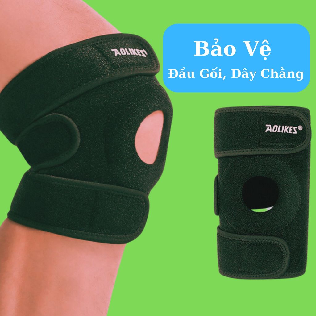 Băng gối thể thao Aolikes, Bó gối bảo vệ khớp gối khi bóng chuyến, bóng đá, chạy bộ , các môn thể th