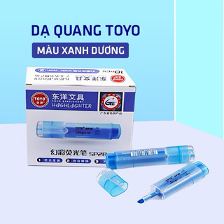 Bút Dạ Quang TOYO, Bút Nhớ Thiết Kế Thông Minh Không Lăn Khi Để Bàn, Phù Hợp Với Mọi Lứa Tuổi
