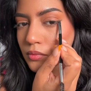 Cọ Đánh Mắt 2 Đầu DUcare Gồm Cọ Kẻ Eyeliner Và Cọ Chảy Mày Lông Sợi Tổng Hợp Cao Cấp Mềm Mại SL 197