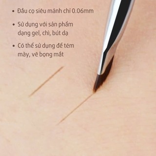 Cọ Đánh Mắt 2 Đầu DUcare Gồm Cọ Kẻ Eyeliner Và Cọ Chảy Mày Lông Sợi Tổng Hợp Cao Cấp Mềm Mại SL 197