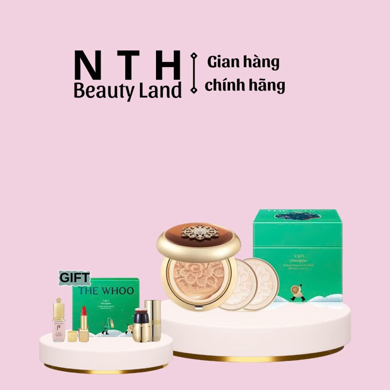 Set phấn nước The Whoo Cheongidan Radiant Essence Cushion No.21 limited 2024 | Set cushion Whoo kèm 