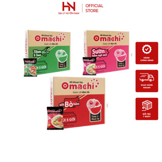  Thùng Mì Omachi Mì ăn liền Omachi sẵn 4 vị bò sườn tôm spaghetti date mới nhất 