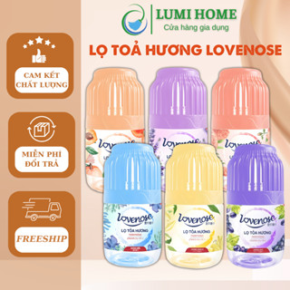 Lọ tinh dầu tỏa hương thơm LOVENOSE 180ml (lọ mới) để phòng ngủ - Sáp thơm tự nhiên, dễ chịu khử mùi nhà vệ sinh