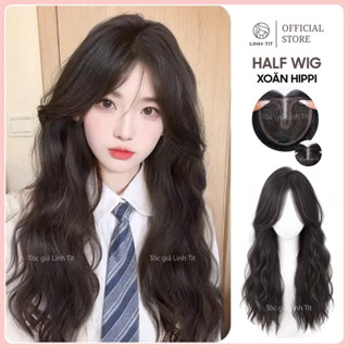 Bộ phủ nửa đầu HALF WIG xù Hippi lớp lưới DS chất tóc tơ | Tóc giả Linh Tít