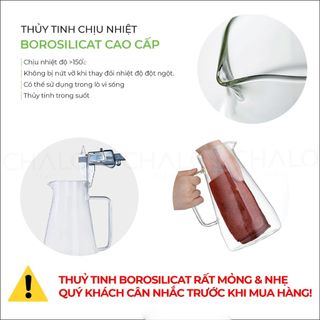 Ly thủy tinh sọc dáng loe 260ml - 400ml (Thủy tinh chịu nhiệt Borosilicat) - CS02