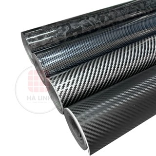 Decal carbon dán xe máy ô tô 5d, decan vân cacbon nhám bóng dán điện thoại laptop đề can carbon