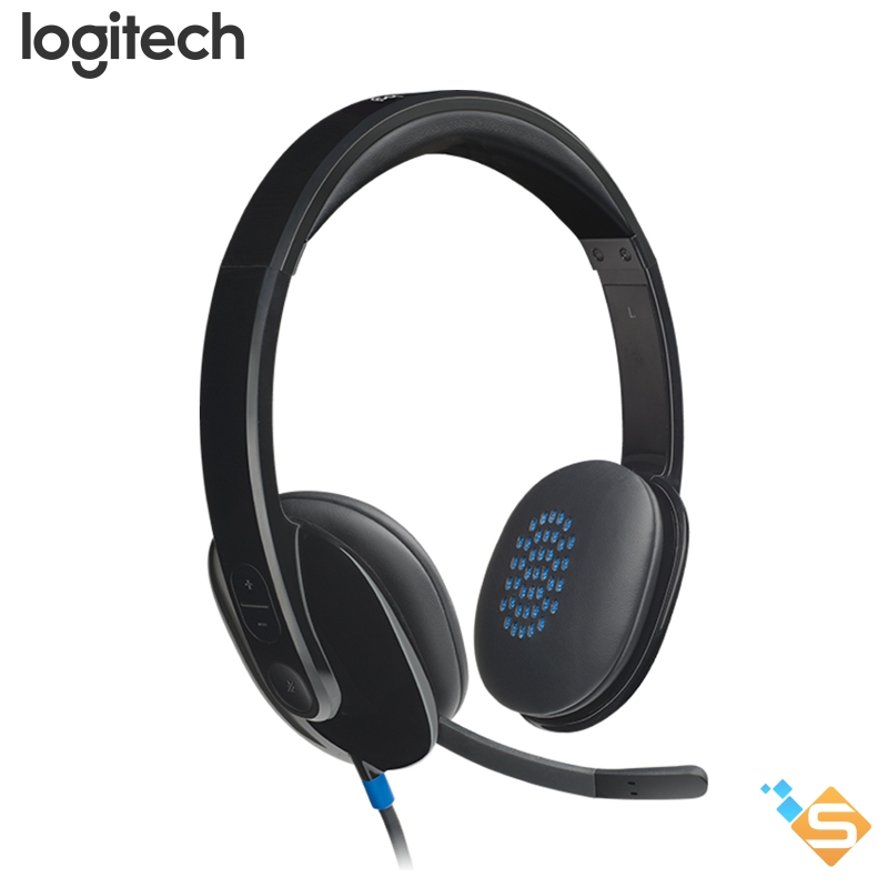 Tai Nghe USB-A Logitech H540 H570e H390 có dây có mic giảm ồn điều khiển trên tai - Bảo Hành 2 Năm