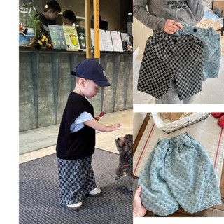 Quần jean xuông mềm caro cho bé trai bé gái hàng quảng châu Sẵn mix đồ siêu dễ thương