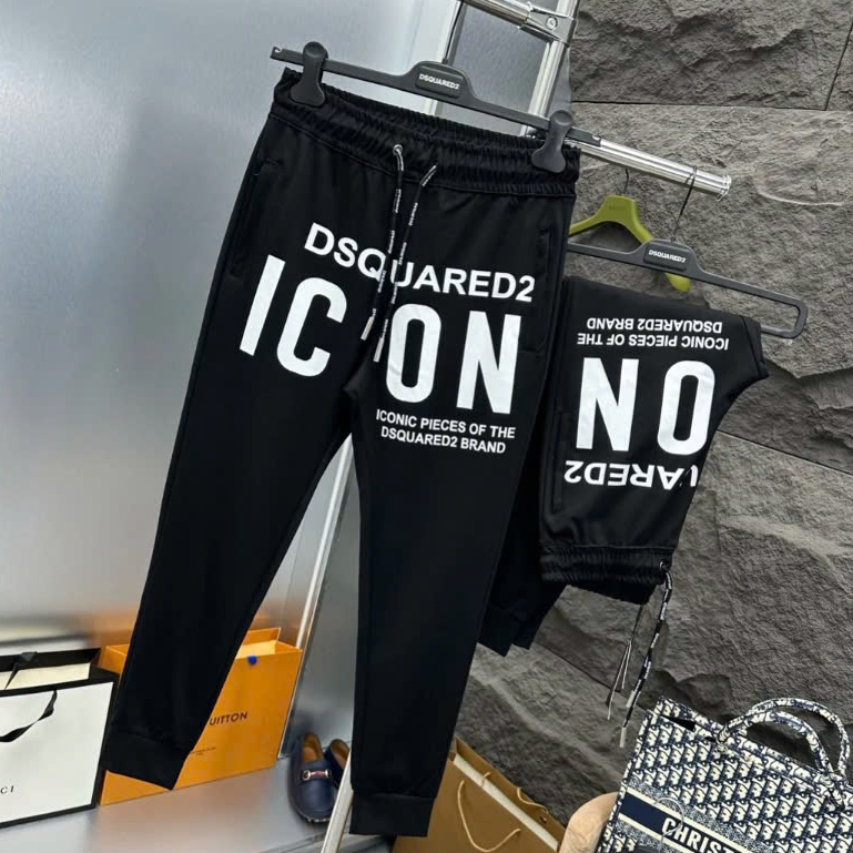 Quần Jogger Nỉ Nam DSQ Form Siêu Đẹp - Quần Nỉ Dài Nam ICON Form Dáng Đơn Giản Boy Phố Siêu HOT