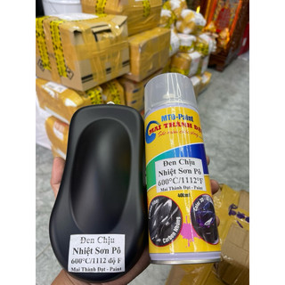 Sơn Chịu Nhiệt - Chống Cháy Ống Pô Xe ( Màu Đen Nhám ) Chai 400ml.