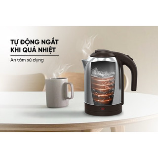 ẤM SIÊU TỐC INOX 1.8L SUNHOUSE SHD1185 hàng chính hãng bảo hành 12 tháng