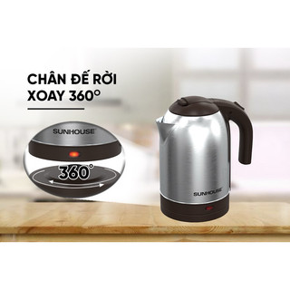 ẤM SIÊU TỐC INOX 1.8L SUNHOUSE SHD1185 hàng chính hãng bảo hành 12 tháng