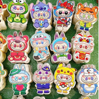    ĐƯỢC CHỌN MẪU  COMBO 10 cái Bao Lì Xì chibi mẫu LABUBU CAPYBARA HÓT TREND Tết 2025 Ất tỵ in Phản Quang 