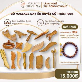 Dụng cụ massage cạo gió bấm huyệt toàn thân bằng gỗ thơm cải thiện sức khỏe, tiết kiệm chi phí