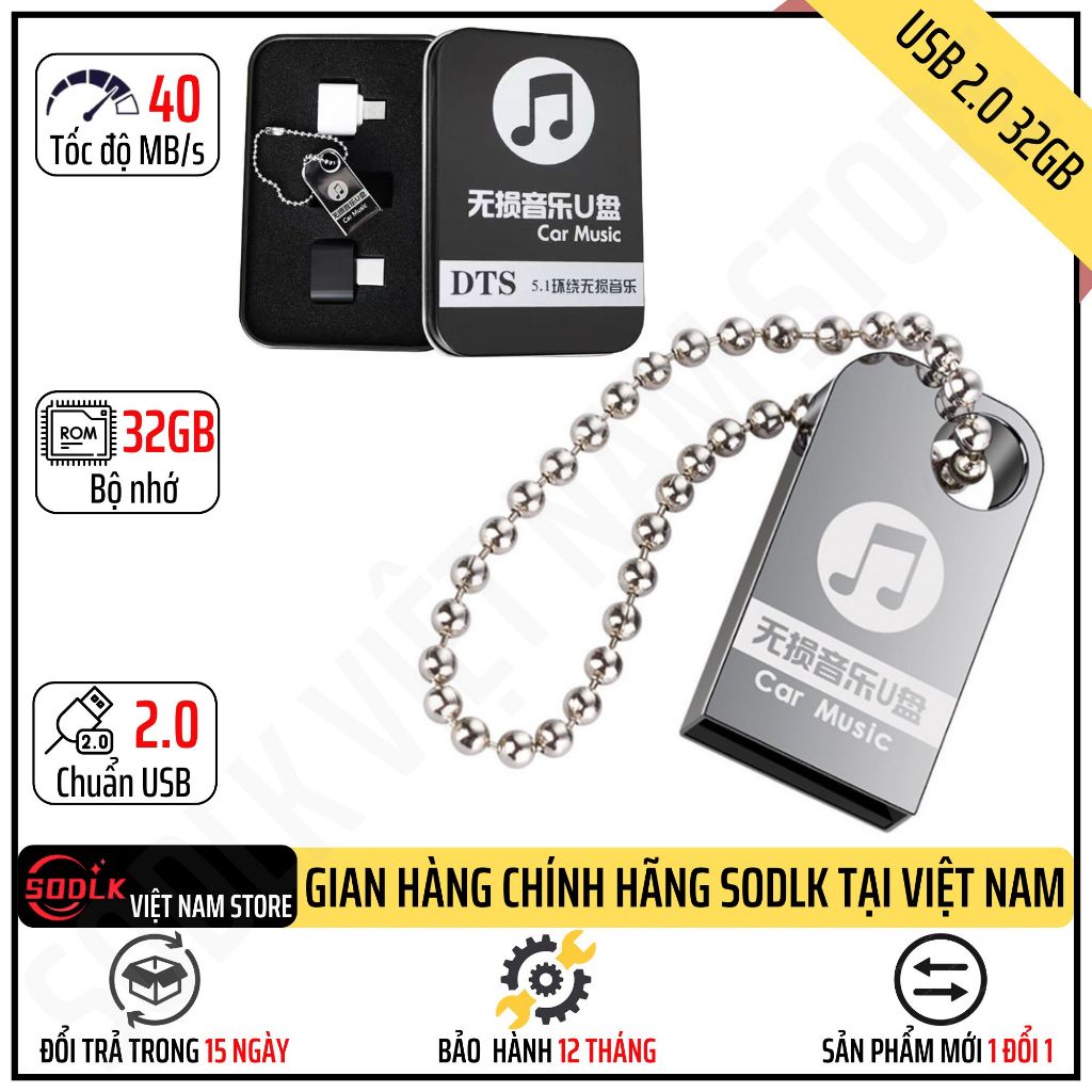 USB 2.0 3.0 dung lượng 8/16/32/64GB thiết kế nhỏ gọn cho loa SODLK S1116 S1127 Plus S1271 Plus S1126