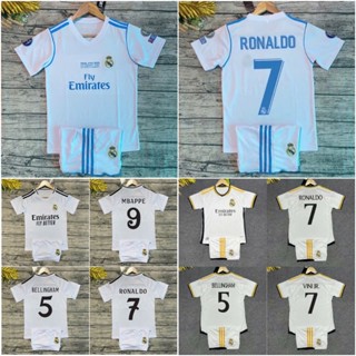 Áo Bóng Đá,Áo Đá Banh Clb Real Madrid Trẻ Em In Tên Số - Vải Mè Thái Cao Cấp