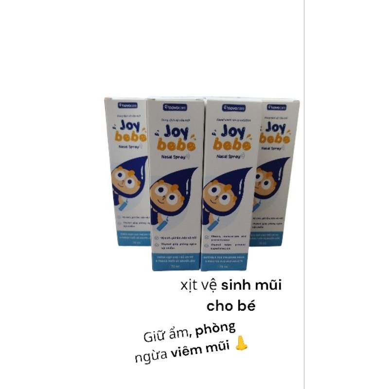 Xịt mũi Joy bebe  bình 70 ml cho bé rửa mũi, giữ ẩm, làm sạch khoang mũi 👃 giảm nghẹt mũi,viêm mũi