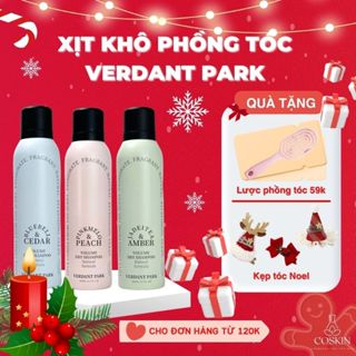 [TẶNG QUÀ] Xịt gội khô phồng tóc VERDANT PARK dầu gội khô kiềm dầu lâu bết mùi hoa quả COSKIN