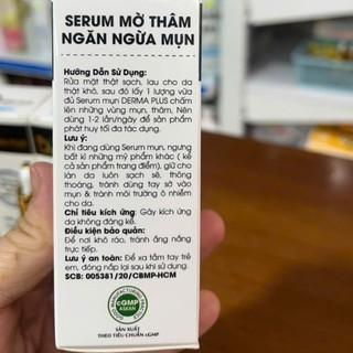 Serum mờ thâm giảm mụn Derma Plus 10ml