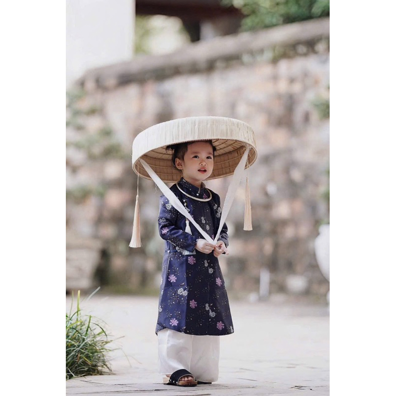 nón ba tầm trẻ em xinh xinh chụp ảnh tết