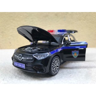 Mô hình xe POLICE CSCĐ Mercedes Printer 1:32