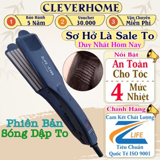 Máy uốn dập phồng bấm xù chân tóc Zlife Z399, máy duỗi ép là kéo kẹp thẳng tóc