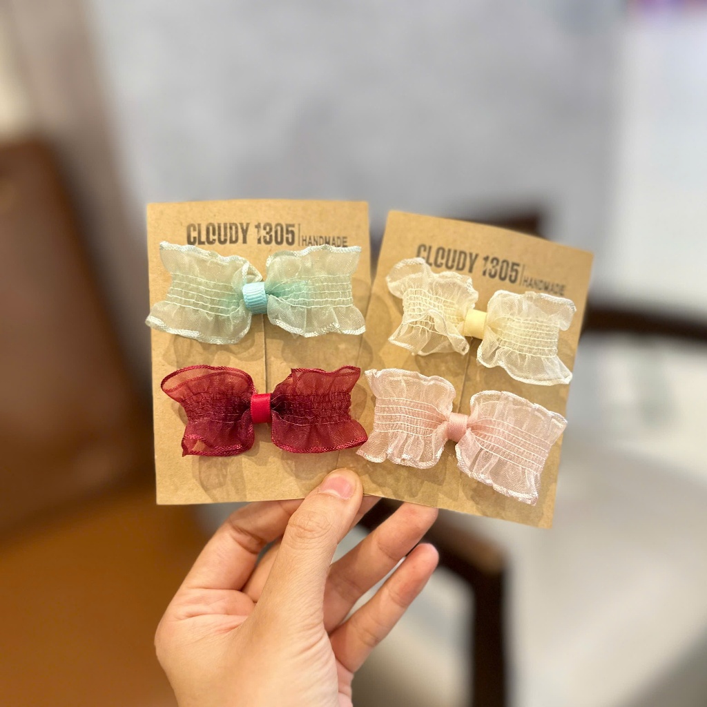 Kẹp tiểu thư tone pastel xinh xẻo made by Cloudy's Mami
