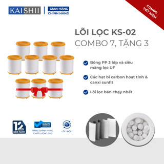 Combo 7 lõi lọc  Kaishii tặng thêm 3 lõi lọc nước