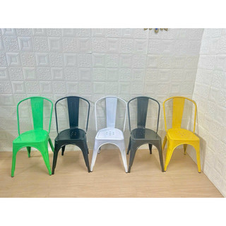 Ghế tolix ăn, ghế tựa lưng nhiều màu GN-105