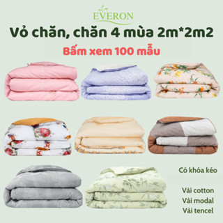 Vỏ chăn, chăn bốn mùa EVERON 2m*2m2 vải cotton tencel modal mềm mát mịn