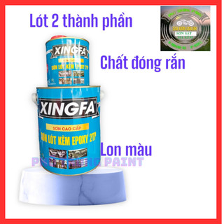 Sơn chống gỉ  2 thành phần EXPOXY XINGFA  chuyên dùng cho sắt kẽm ( sơn ô tô, xe máy) bộ 4.4kg