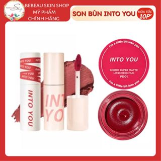 Son Kem Dạng Bùn INTO YOU Shero Super Matte Lip & Cheek Mud 2g - Bebeauskinshop
