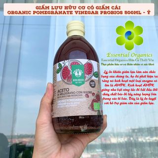 Giấm lựu hữu cơ organic ProBios 500ml không tẩy trắng và chứa giấm cái detox