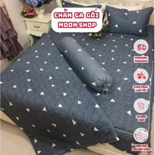 (Chăn hè, chăn đông có khoá kéo) Vỏ chăn trần bông, vỏ bọc  mền lồng được ruột mẫu Tam Giác Ghi 1m8x2m - Hàng loại 1 dà