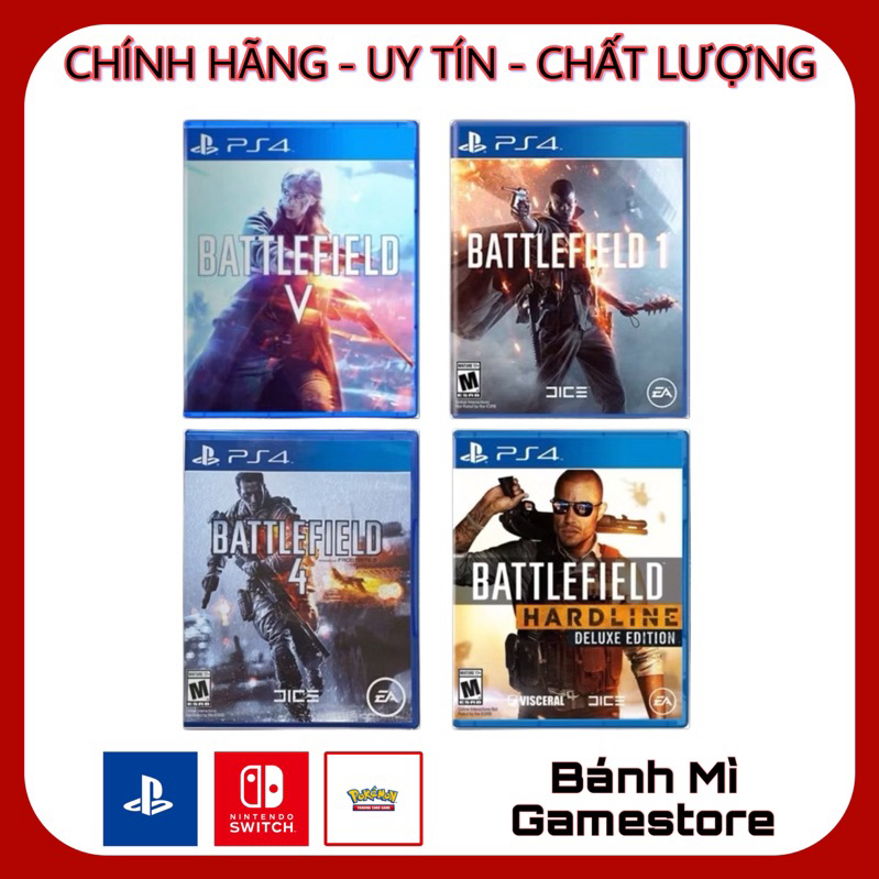 Đĩa game PS4 Battlefield tổng hợp