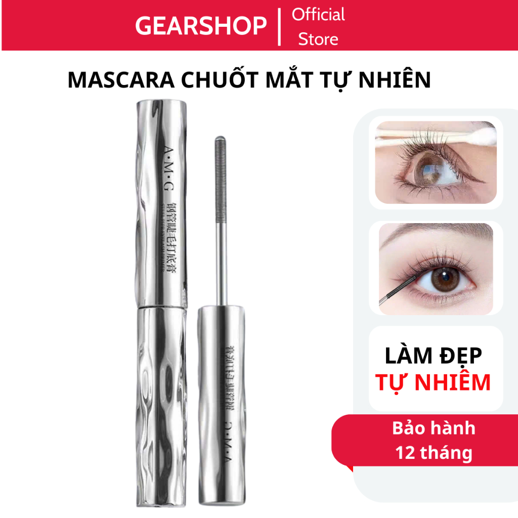 Mascara chuốt mi cong dài dạng vít ốc thép GEARSHOP chống nước chống lem lâu trôi