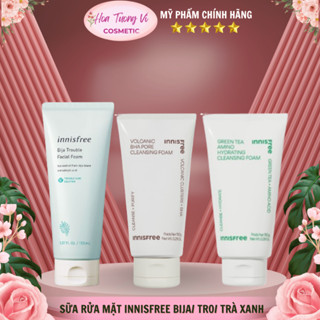 Sữa rửa mặt Innisfree Bija/  Trà xanh/ Tro núi lửa Jeju Volcanic 150ml [CHÍNH HÃNG]