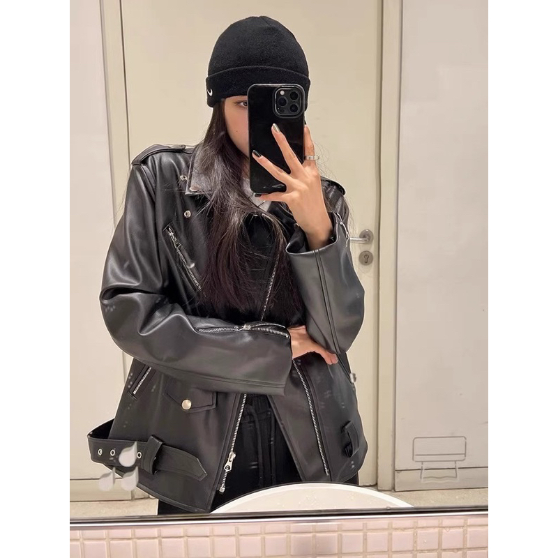 ÁO KHOÁC DA TRƠN UNISEX LEATHER PHOM LỬNG [ Hàng có sẵn ] | BigBuy360 - bigbuy360.vn