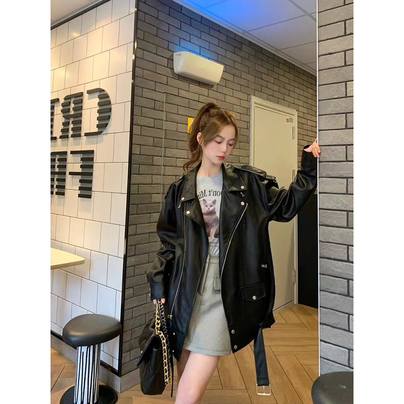 ÁO KHOÁC DA TRƠN UNISEX LEATHER PHOM LỬNG [ Hàng có sẵn ] | BigBuy360 - bigbuy360.vn