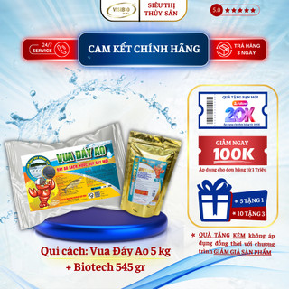 COMBO SẠCH ĐÁY ĐẸP NƯỚC - SIÊU TIẾT KIỆM CHO VUÔNG QUẢNG CANH DIỆN TÍCH LỚN- VUA ĐÁY AO+ BIOTECH