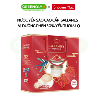  Yến Sào Sallanest 5 vị 30% Yến Tươi Hũ 70ml - Mua 6 kèm túi hộp làm quà tặng 