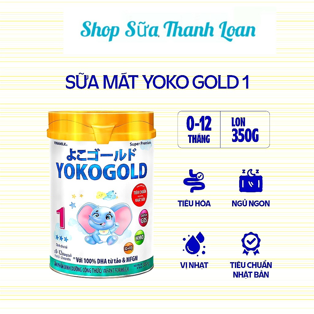 [HSD T3-2028] SỮA BỘT VINAMILK YOKOGOLD 1 350G.